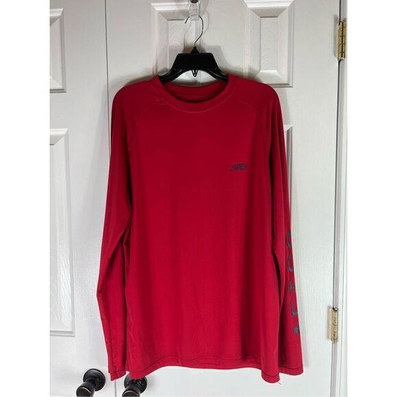Aftco Mens Red Rashguard Top Size M - Picture 1 of 4